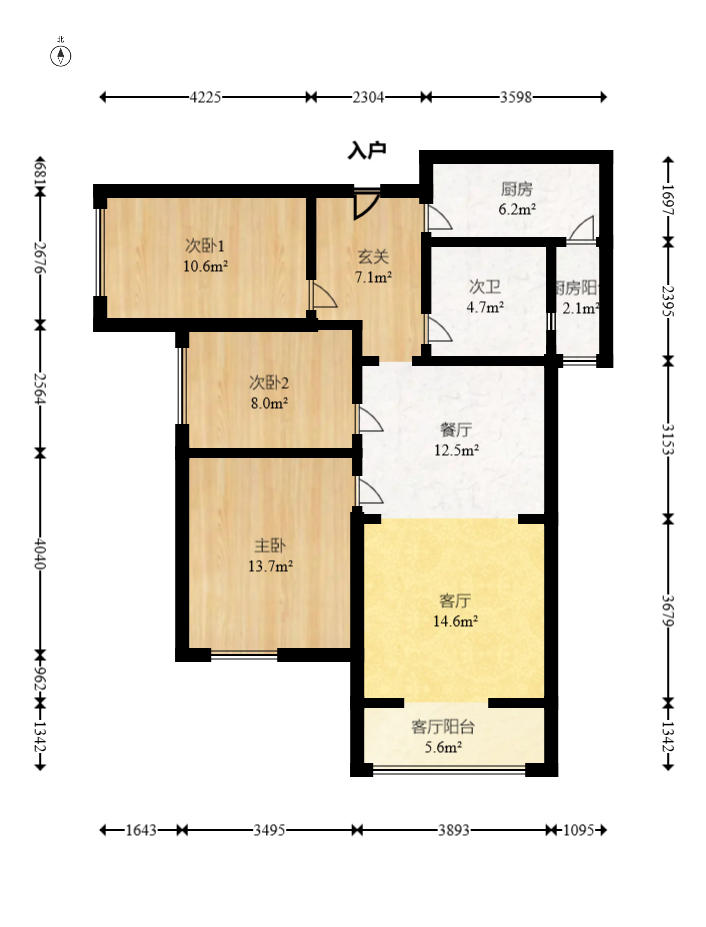 山语城三期  3室2厅1卫    80.0万 山语城三期  3室2厅1卫    80.0万户型图