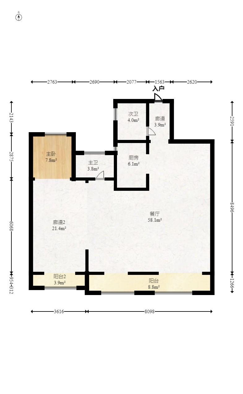 建发央著  4室2厅2卫   215.00万