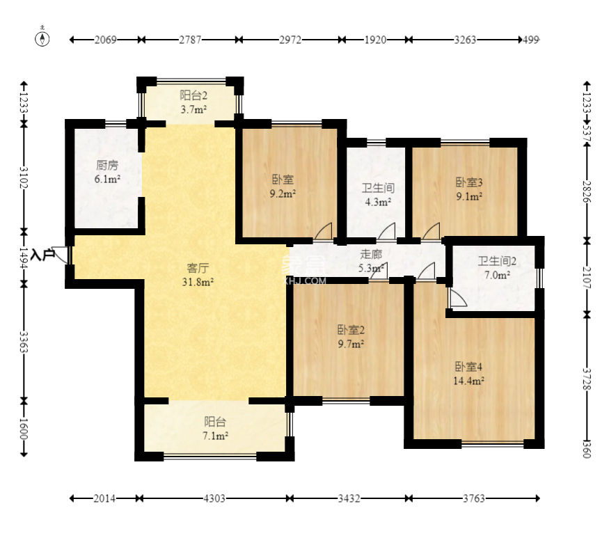 紫华郡  4室2厅2卫    65.0万 紫华郡  4室2厅2卫    65.0万