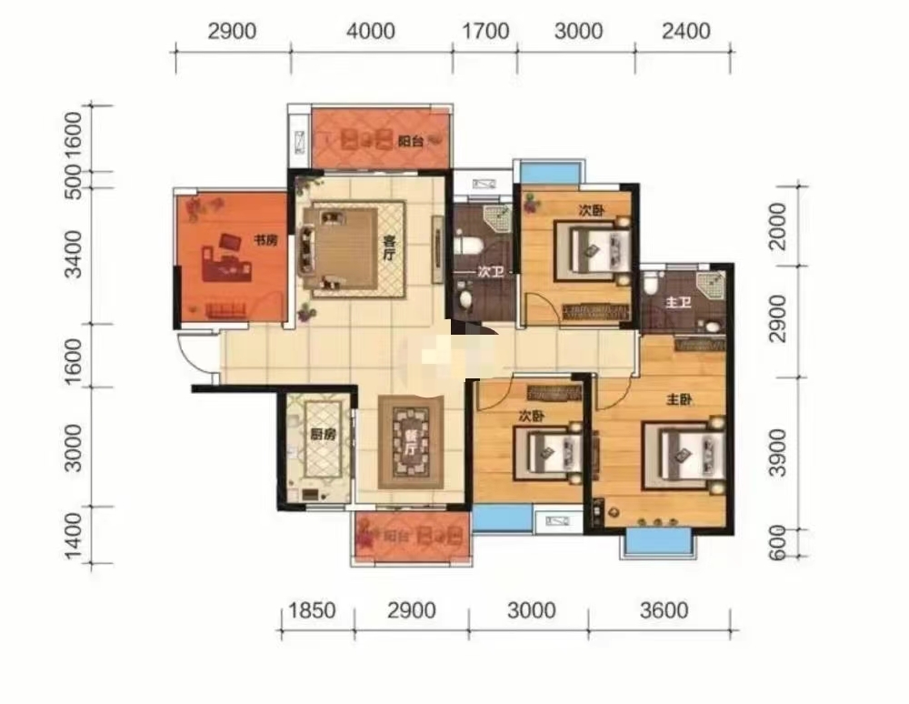 提香蓝岸 4室2厅2卫 58.0万 提香蓝岸 4室2厅2卫 58.0万室内图