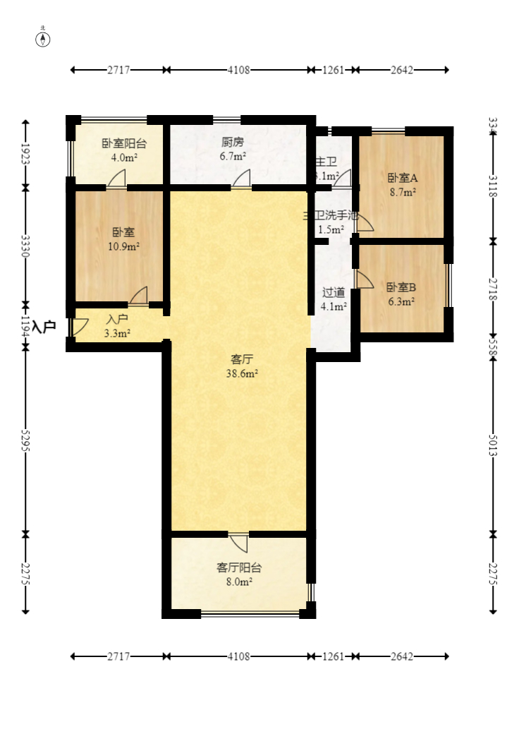 碧桂园中央花园 4室2厅2卫 125.0万 碧桂园中央花园 4室2厅2卫 125.0万户型图