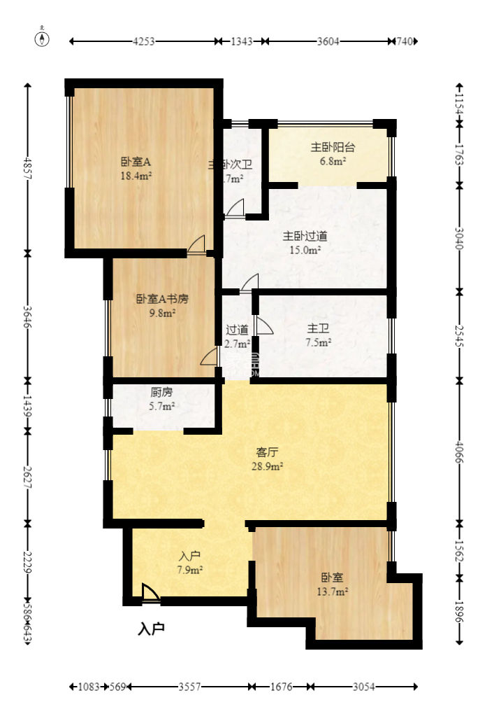 威尔士春天  4室2厅2卫   100.00万