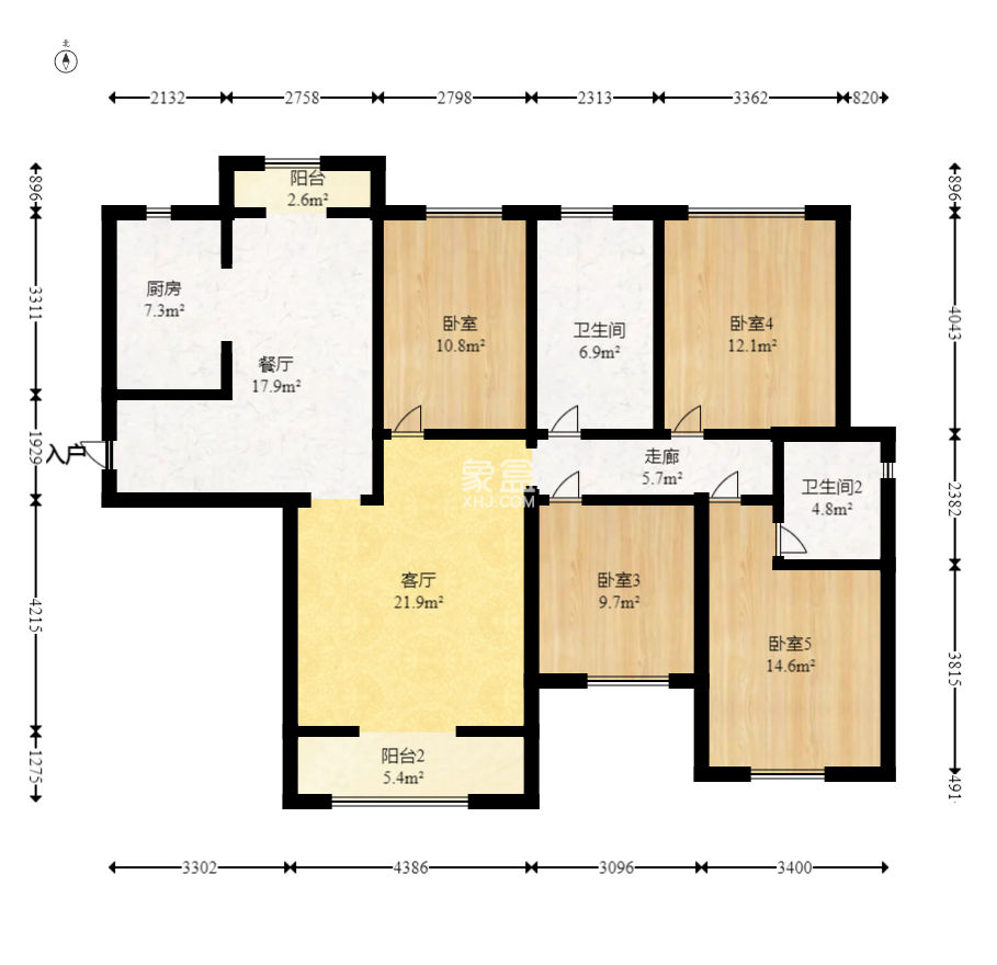 广悦星苑润园  4室2厅2卫   102.00万