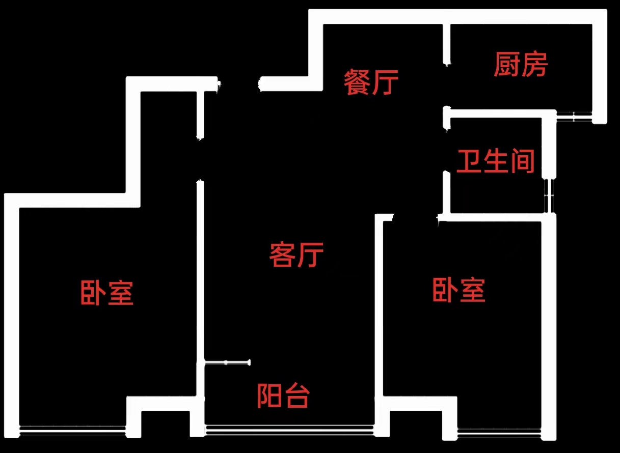 华晨御园 2室2厅1卫 49.8万 华晨御园 2室2厅1卫 49.8万室内图