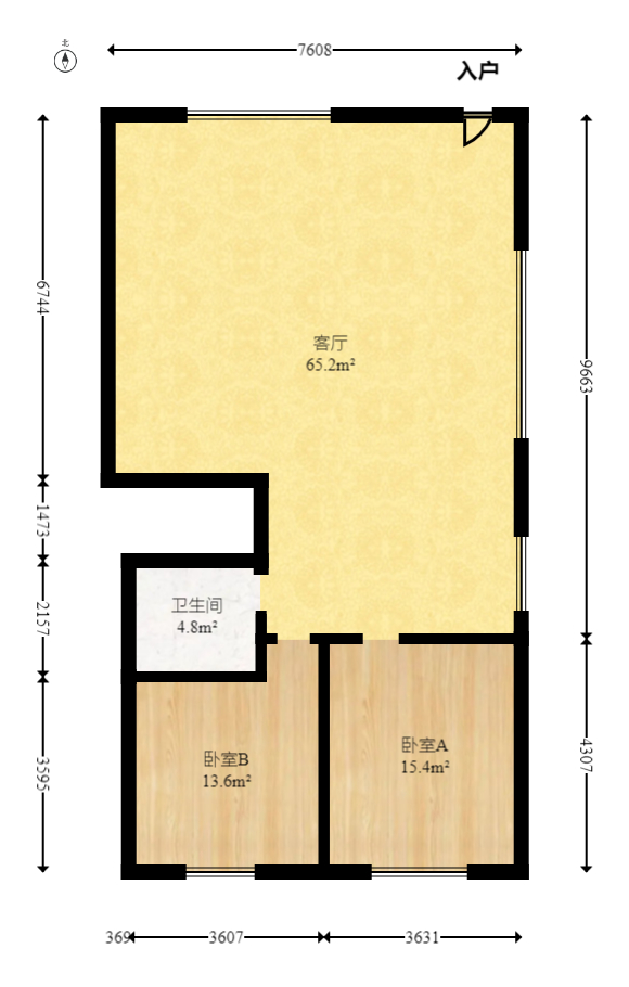 佳兆业云顶梅溪湖（佳兆业梅溪荟）  5室3厅3卫   1080.00万室内图1