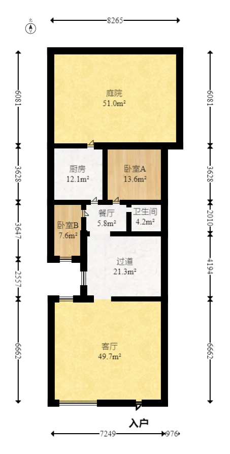 长房梅溪香山  6室2厅3卫   987.00万室内图1