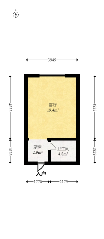 中建悦和城  1室1厅1卫    37.87万 中建悦和城  1室1厅1卫    37.87万户型图