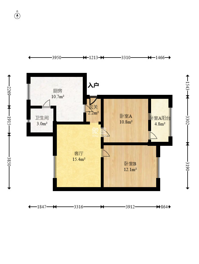 英才园三片  2室2厅1卫    60.0万