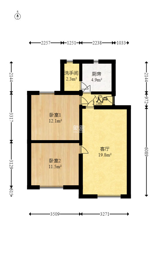 阿弥岭一二片  2室1厅1卫   28.00万