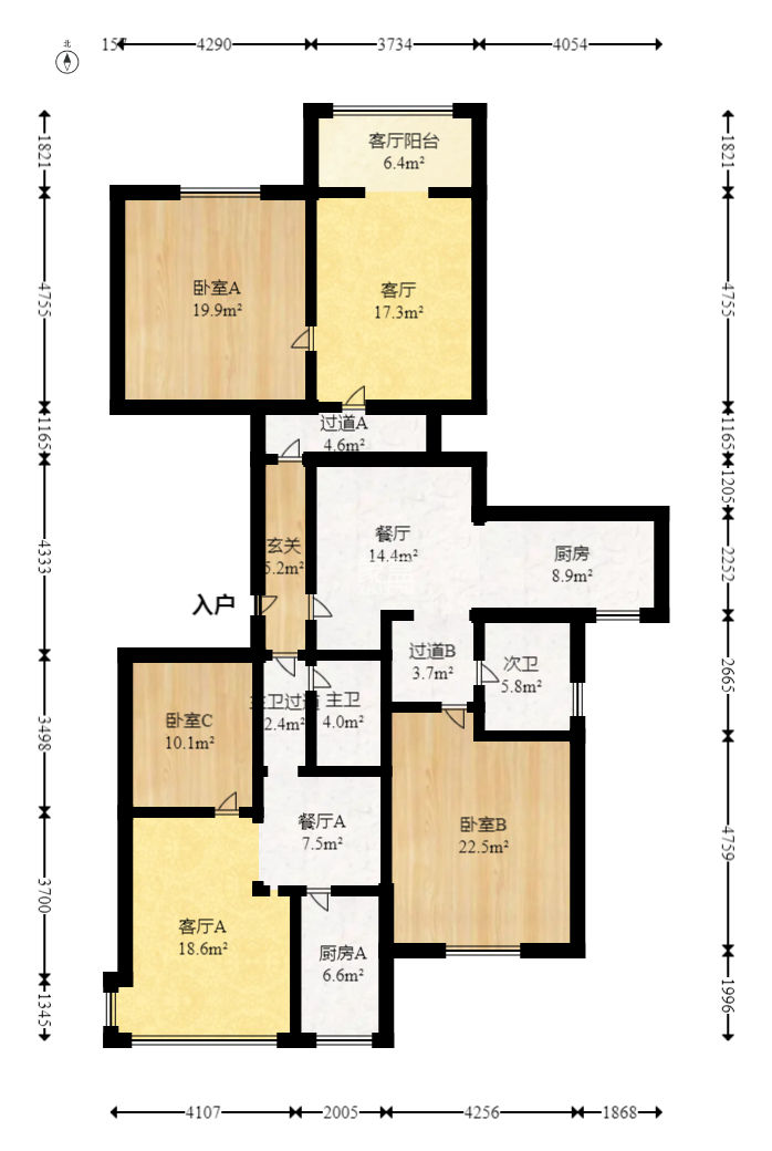 保利苑  4室2廳1衛(wèi)   68.00萬(wàn)