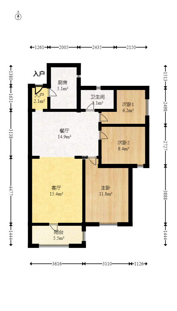 深业喜汇  3室2厅1卫    81.8万