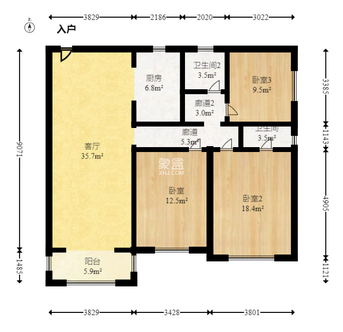 廣泰錦苑  3室2廳2衛(wèi)   99.00萬(wàn)
