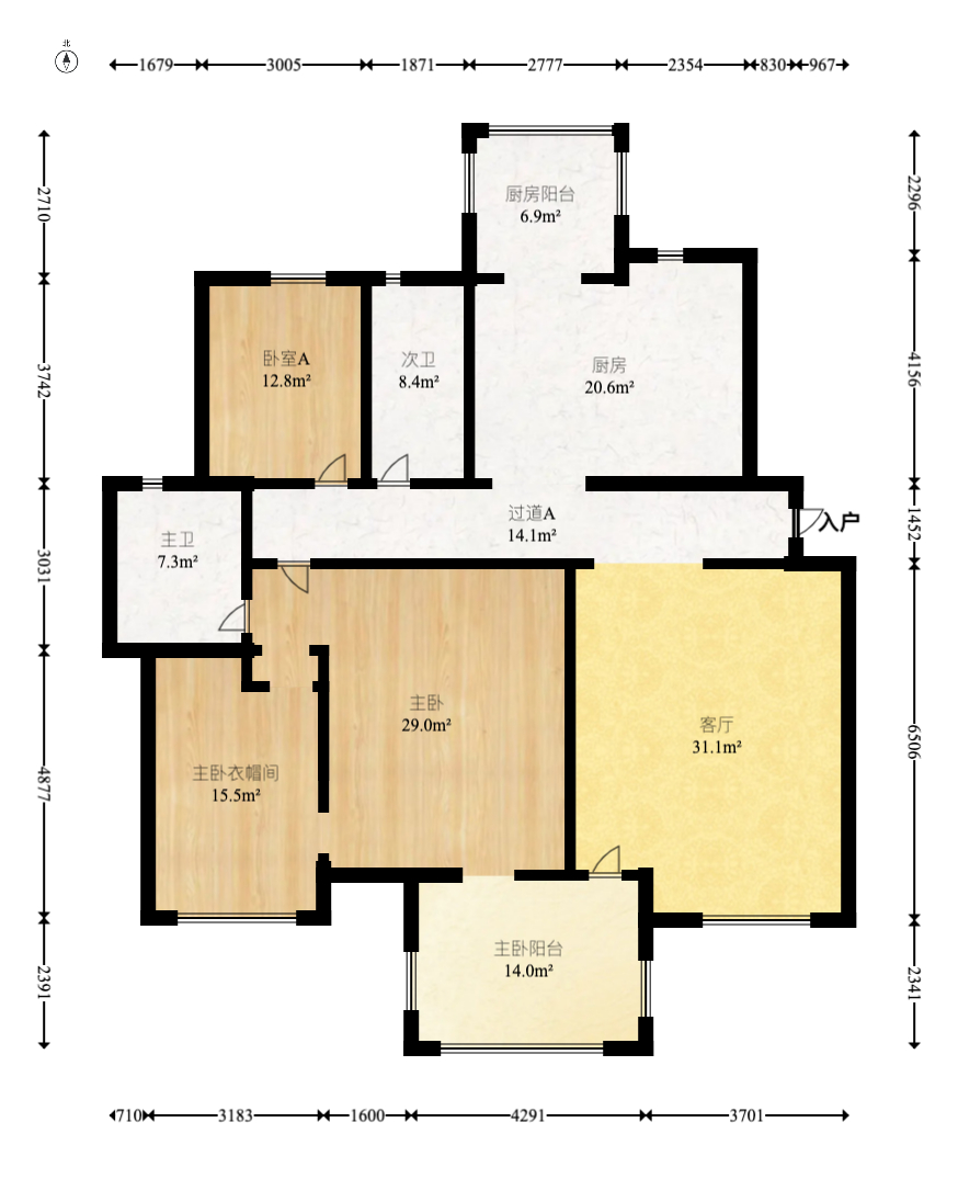 西街花園  3室2廳2衛(wèi)    145.0萬室內(nèi)圖1