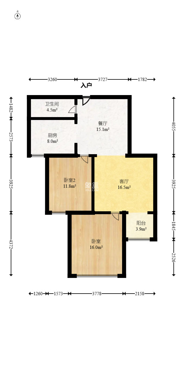 长房时代城  2室2厅1卫   99.80万