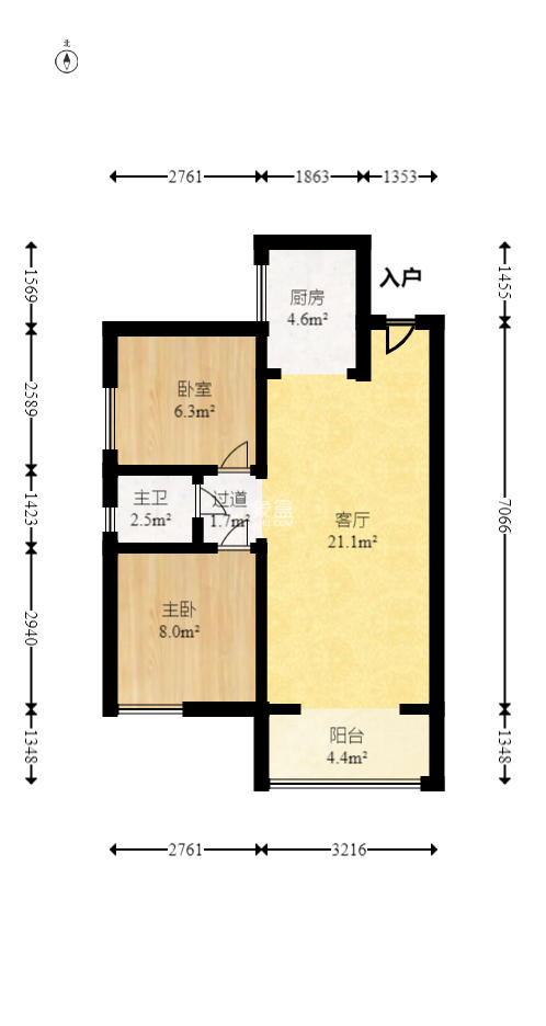 凯通国际城(凯通朝庭)  2室2厅1卫    61.0万 凯通国际城(凯通朝庭)  2室2厅1卫    61.0万户型图