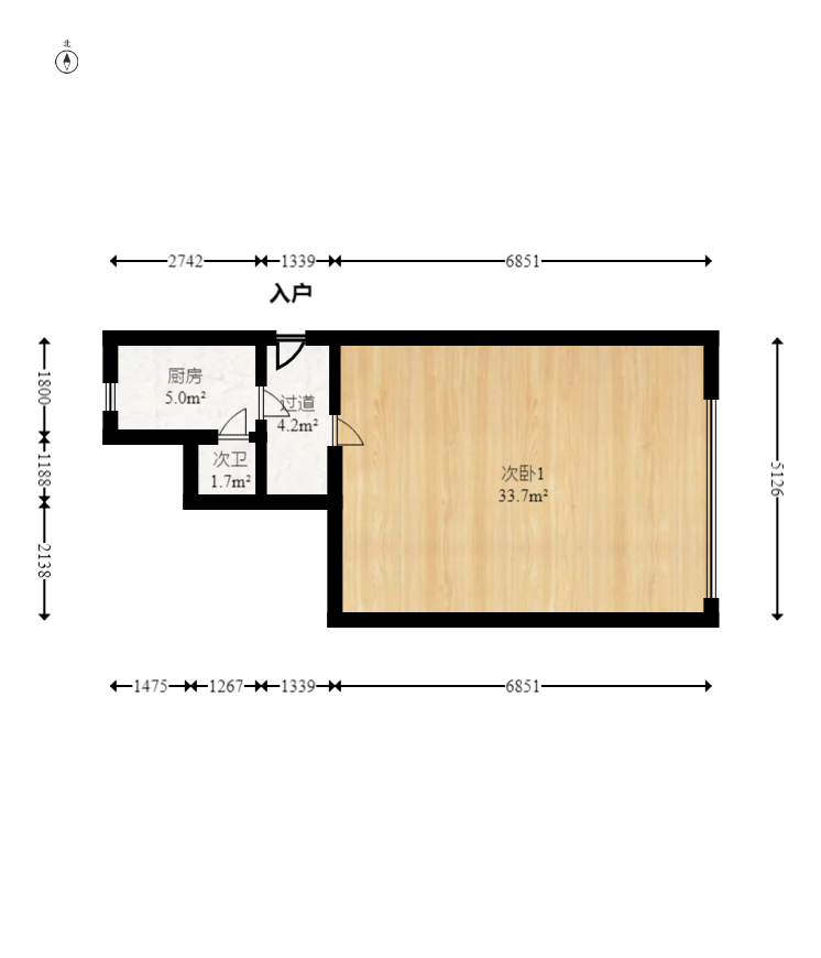 工农新村(工农桥社区) 1室1厅1卫 21.0万 工农新村(工农桥社区) 1室1厅1卫 21.0万户型图
