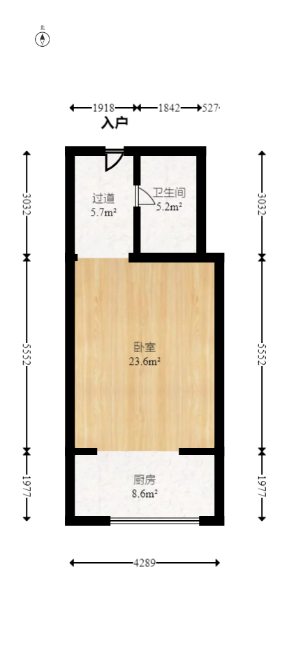 怡海星城  1室1厅1卫   18.80万室内图1