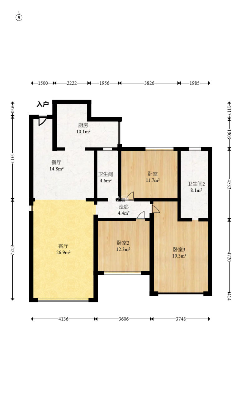 中交中央公园D4区  3室2厅2卫    143.0万