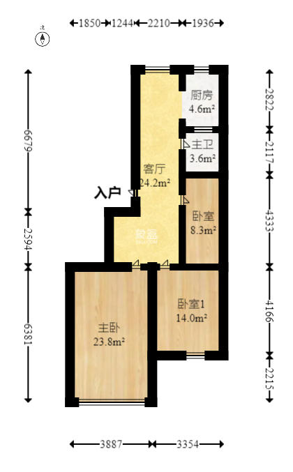 恒广国际物流园  2室2厅1卫   24.00万室内图1