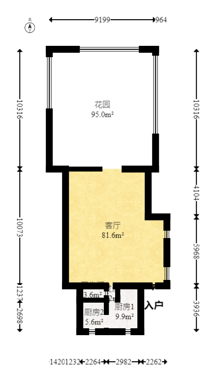 盈峰翠邸  5室2厅3卫   268.00万室内图1