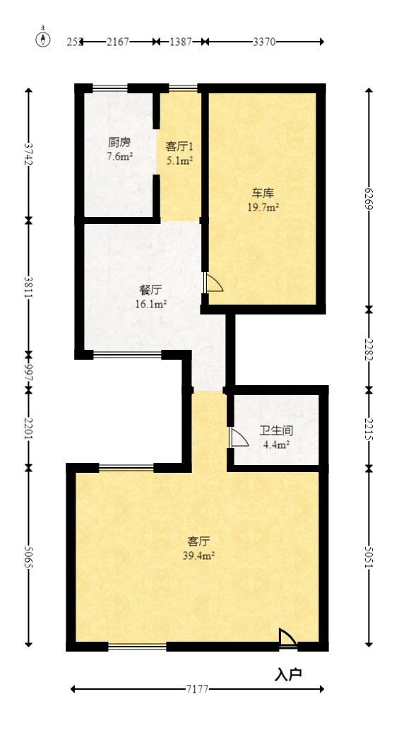 吉联小区（红墅湾）  5室2厅2卫   680.00万室内图1