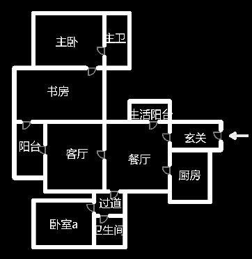 梓怡华盛家园  4室2厅2卫   75.80万室内图1