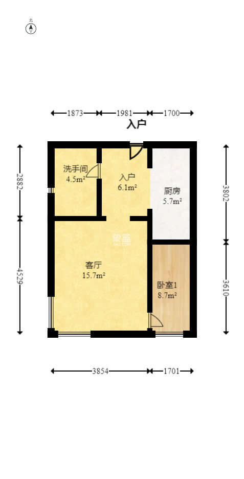 明昇壹城（明昇时代广场）三期  2室1厅1卫   83.00万