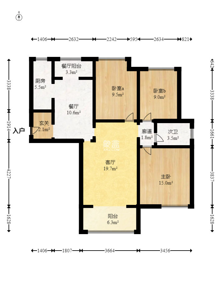 保利麓谷林语D区  3室2厅1卫   80.00万