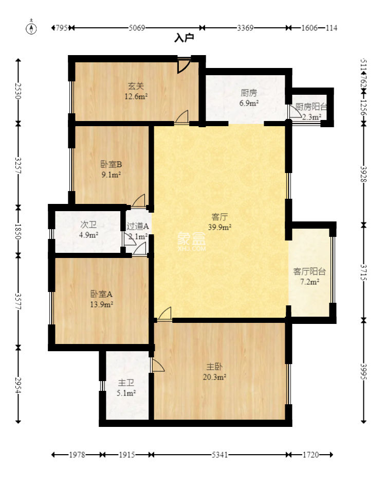 时代倾城三期  4室2厅2卫    118.0万