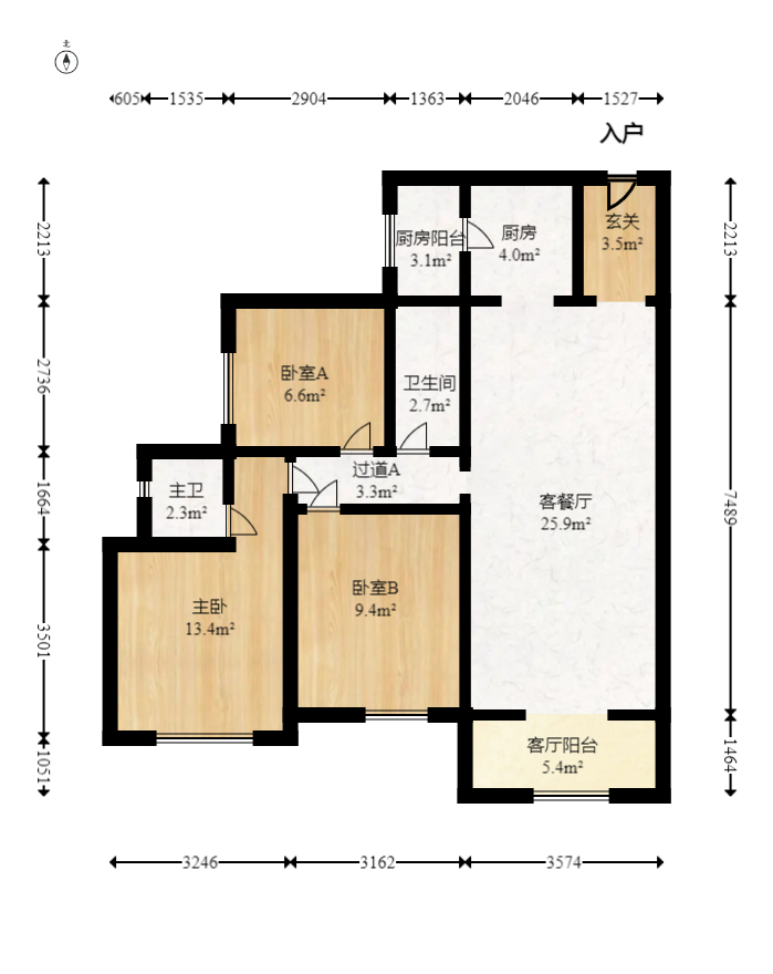 保利天禧D区  3室2厅2卫    145.0万室内图1