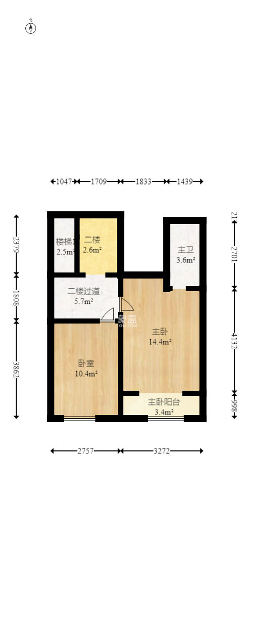 麗景新貴  2室2廳2衛(wèi)   59.80萬