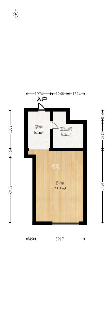 福天藏郡院子  1室1厅1卫   45.60万