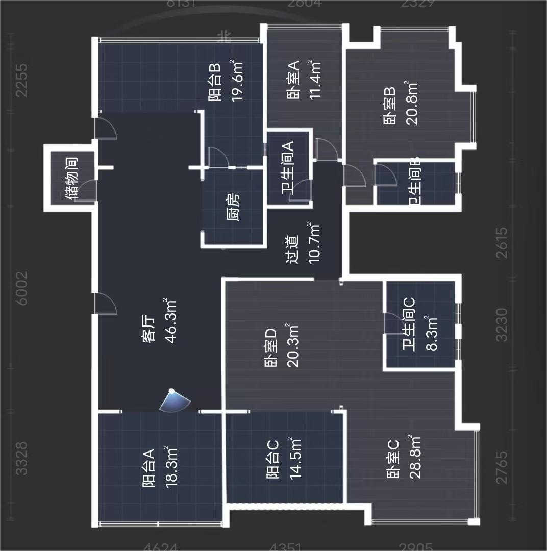 奥园养生城 5室2厅2卫 145.0万 奥园养生城 5室2厅2卫 145.0万室内图