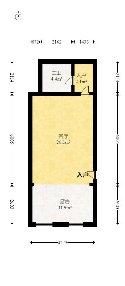 湘域相遇  1室1厅1卫   40.00万