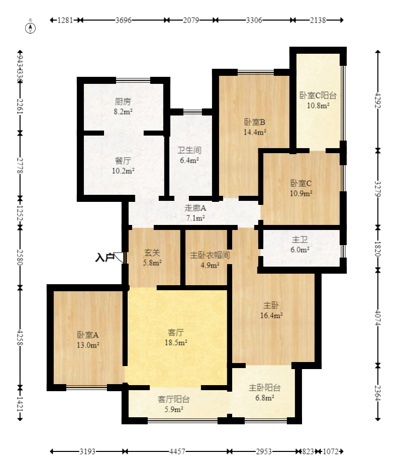 九峰拾號院  5室2厅2卫    238.0万 九峰拾號院  5室2厅2卫    238.0万户型图