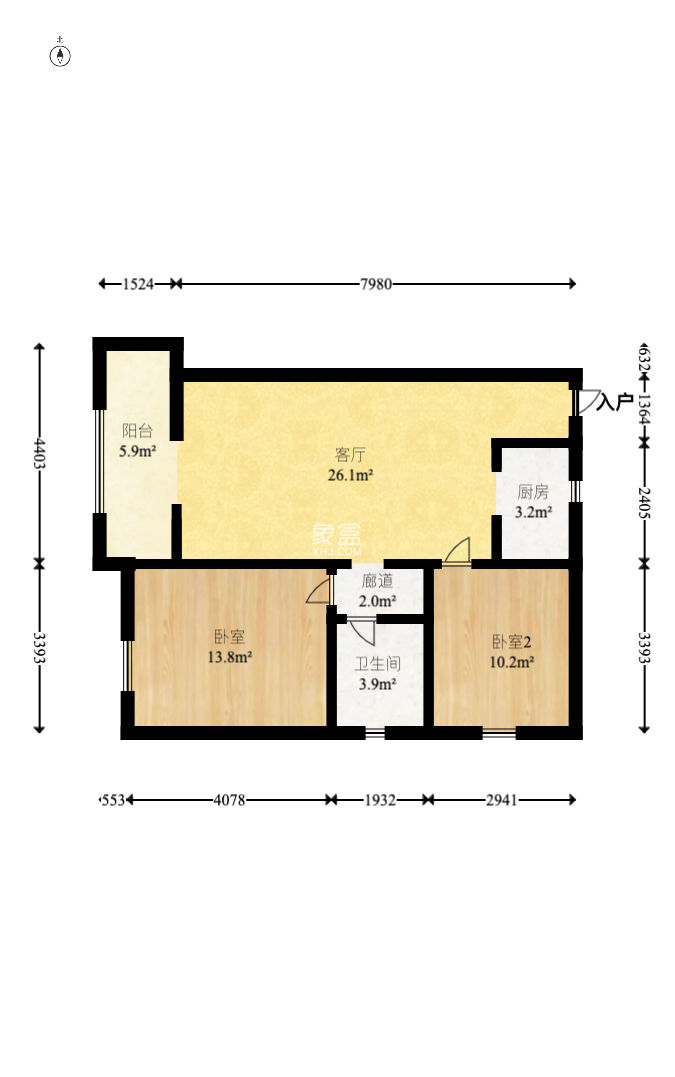 未來城科學家園 2室2廳 72.00萬