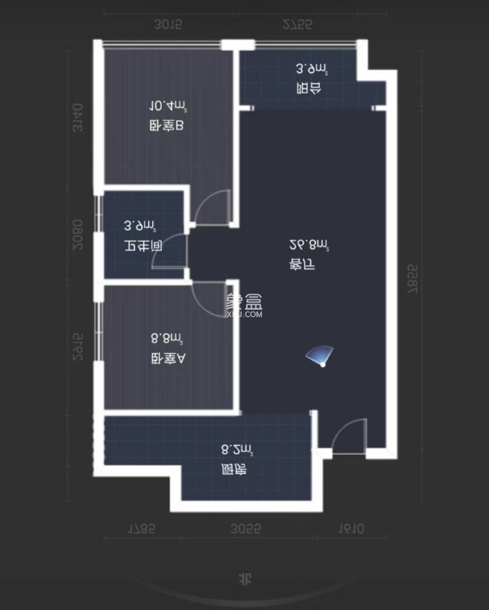 山水洲城华晨第一城  2室1厅1卫   60.00万