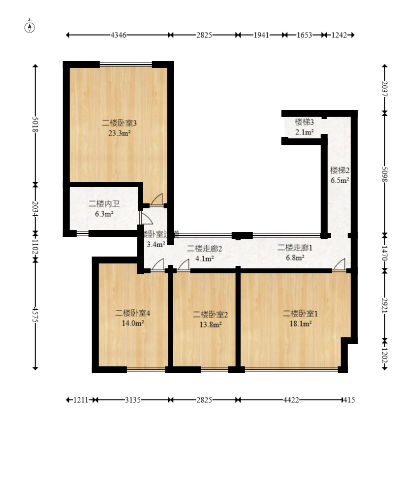 西街花园  6室2厅4卫   368.00万室内图1