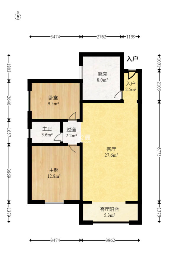 松雅湖畔  2室2厅2卫    44.8万