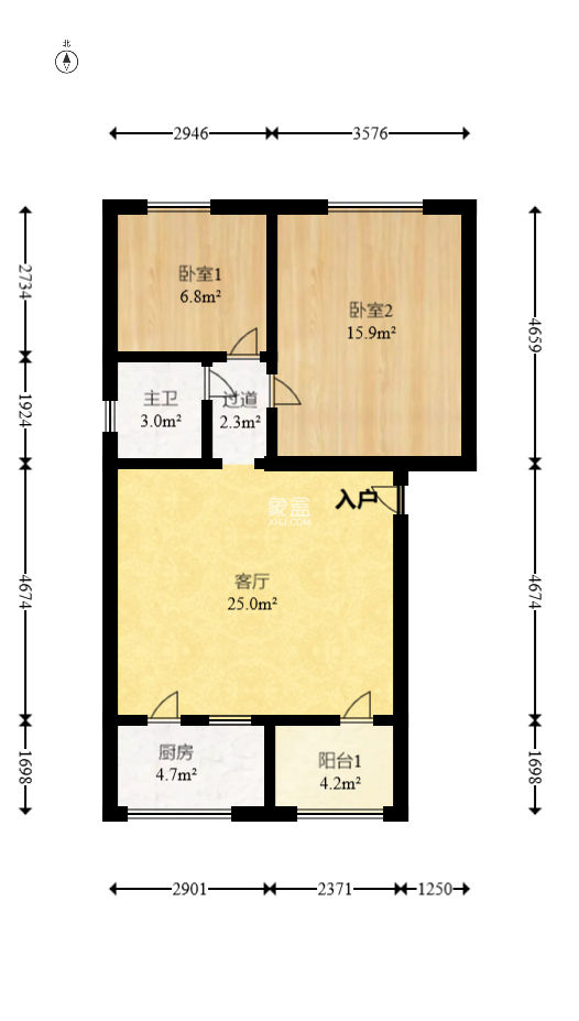茶园坡社区(原王家冲社区)  2室1厅1卫   37.80万