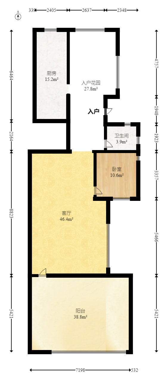 天麓尚层  5室2厅4卫   628.00万室内图1