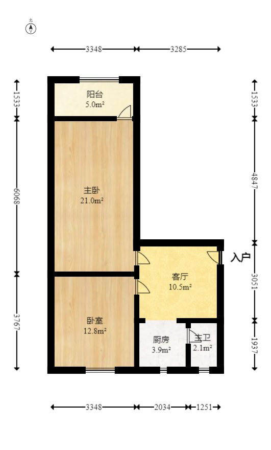 人民新村  2室1厅1卫   43.00万室内图1