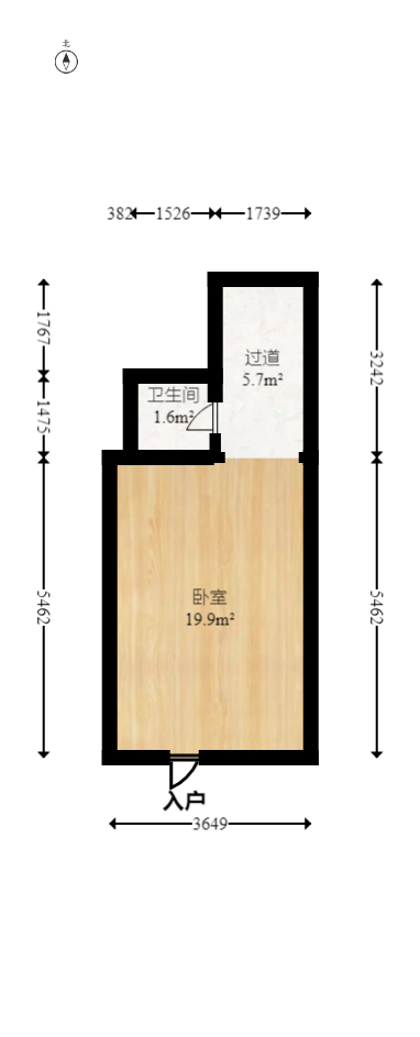 恒大名都  1室1厅1卫   35.00万室内图1