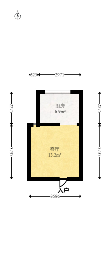 鸥波港湾  2室1厅1卫   53.00万室内图1