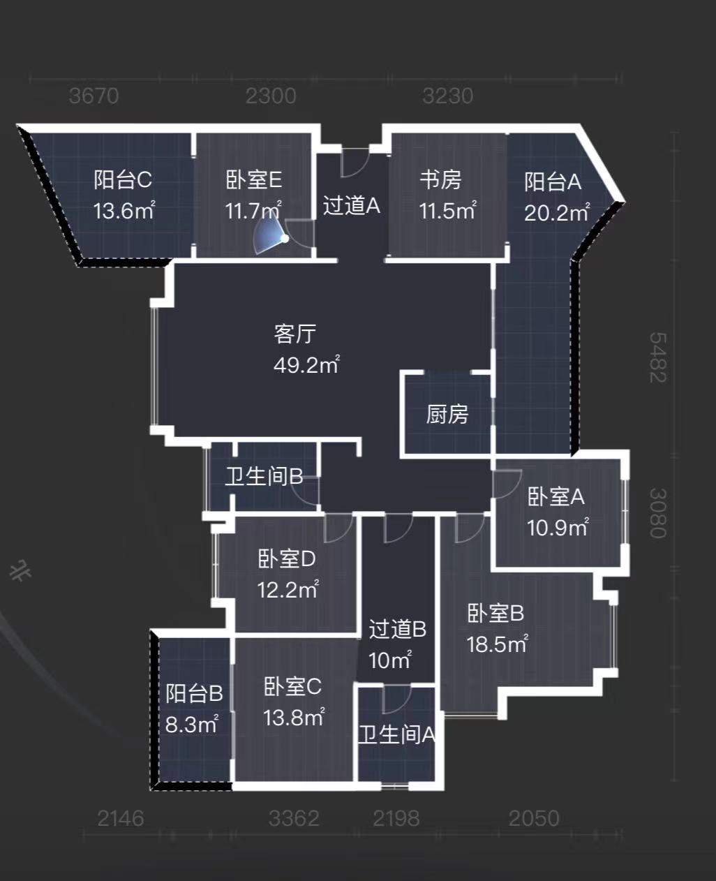 大江观邸-富基花园  6室2厅2卫   130.00万