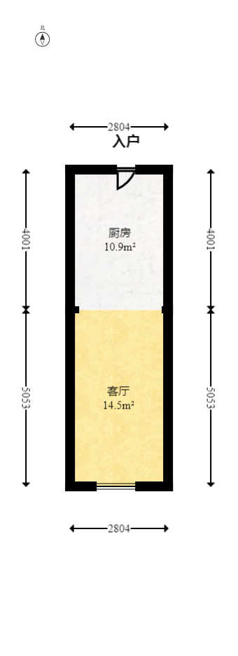 保利香槟国际  1室1厅1卫   22.80万室内图1