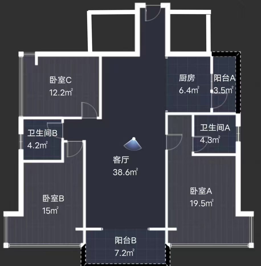 亿都漫城  3室2厅2卫   73.80万