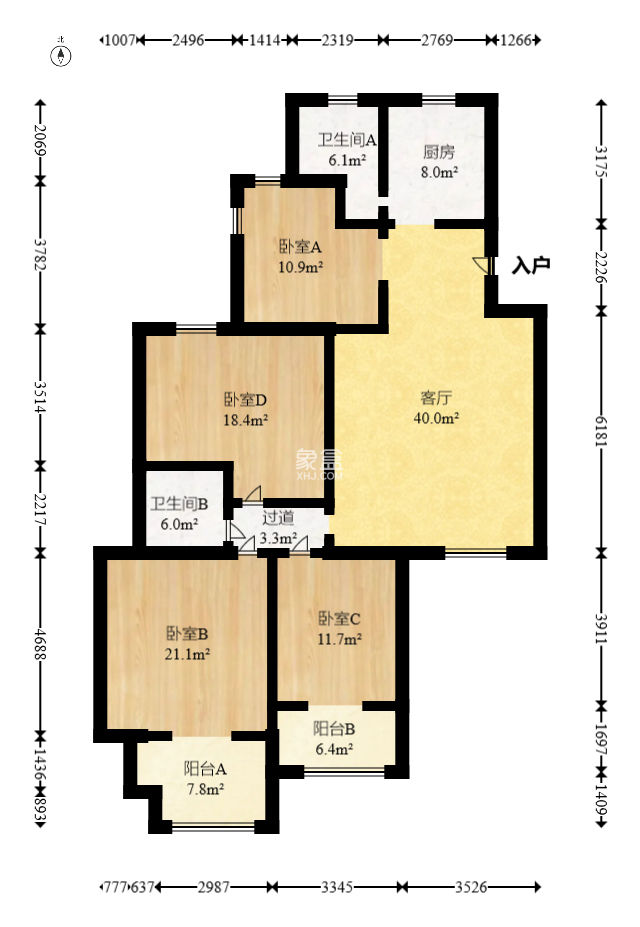 富湘園  3室2廳2衛(wèi)   148.00萬