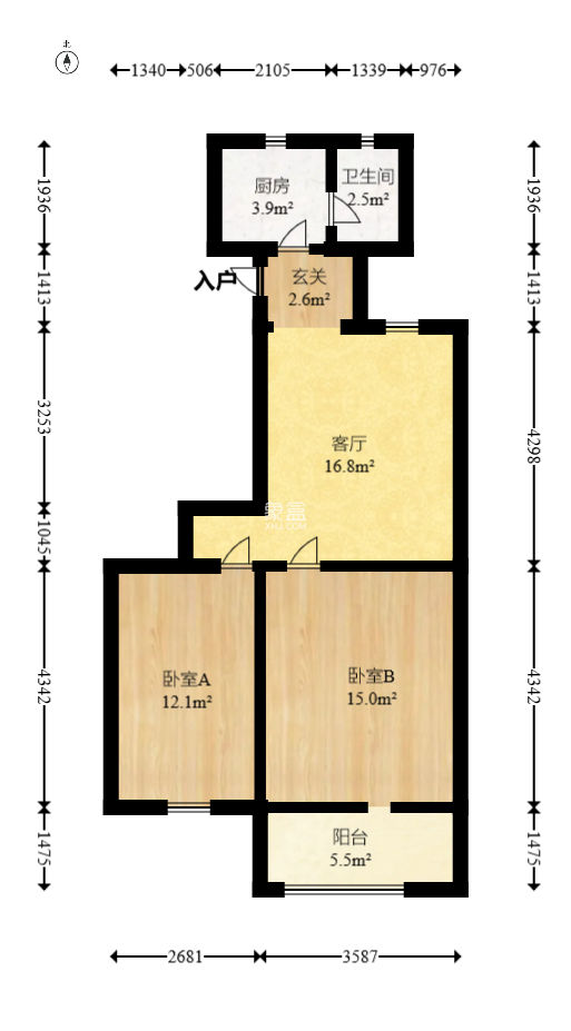 富雅坪社区（红墙巷）  2室1厅1卫   51.00万