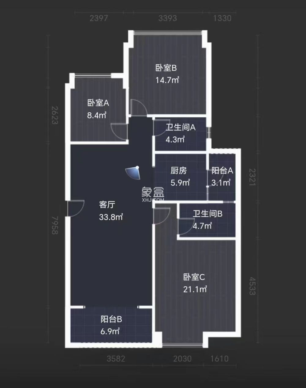 奥园养生城  3室2厅2卫   59.80万